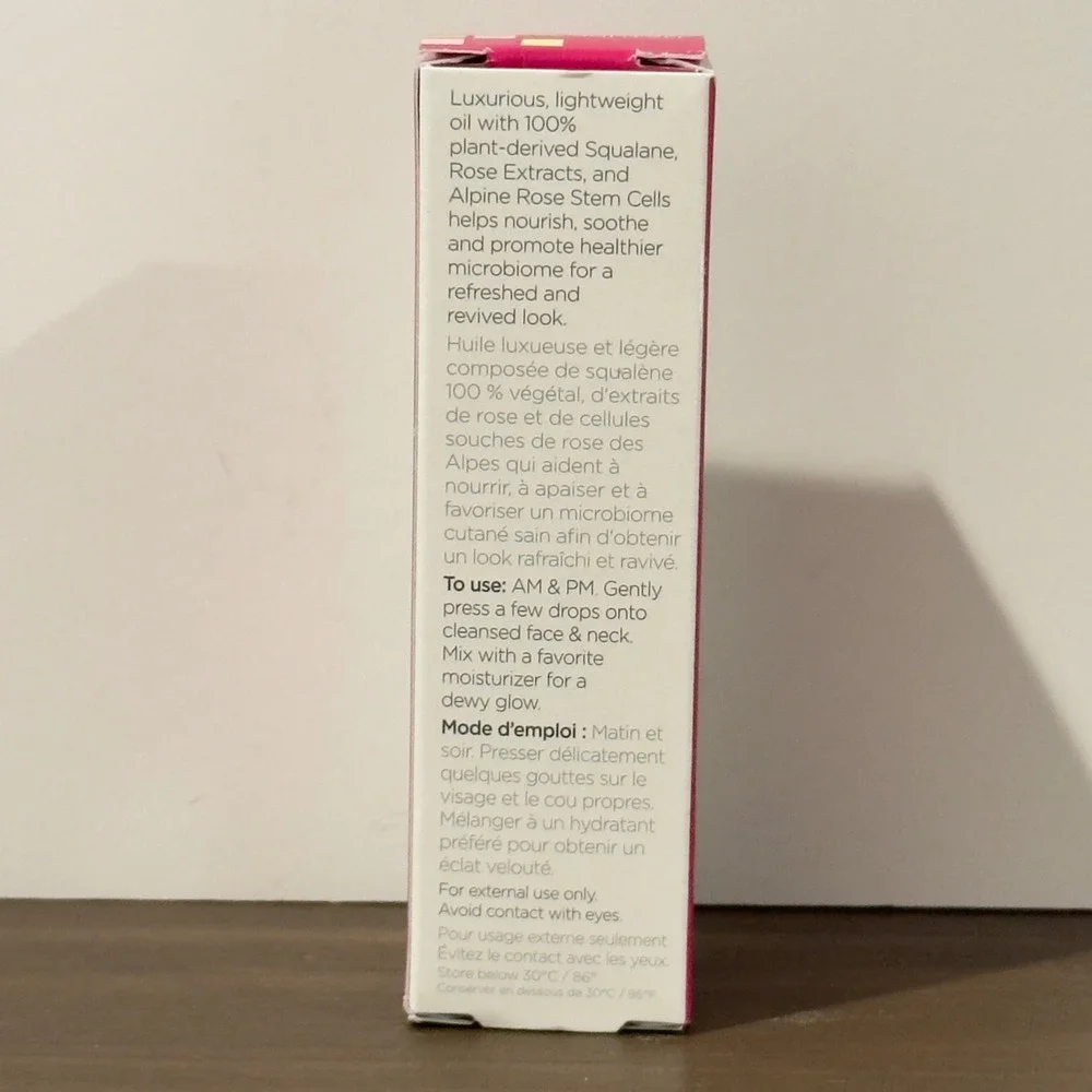 Andalou Naturals 1000 Roses Soothing Squalane Oil Sensitive Skin 1oz 30mL NEW